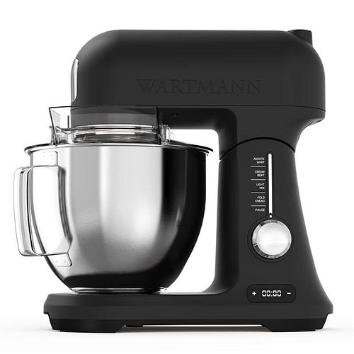 Powerful 1000W Wartmann Kitchen Mixer 4.5 Litre Complete Set Black